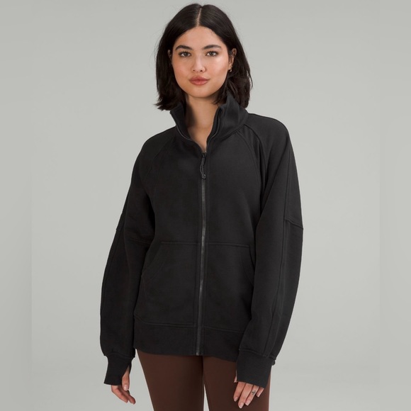 Black Scuba Oversized Funnel Neck Lululemon - Picture 1 of 4
